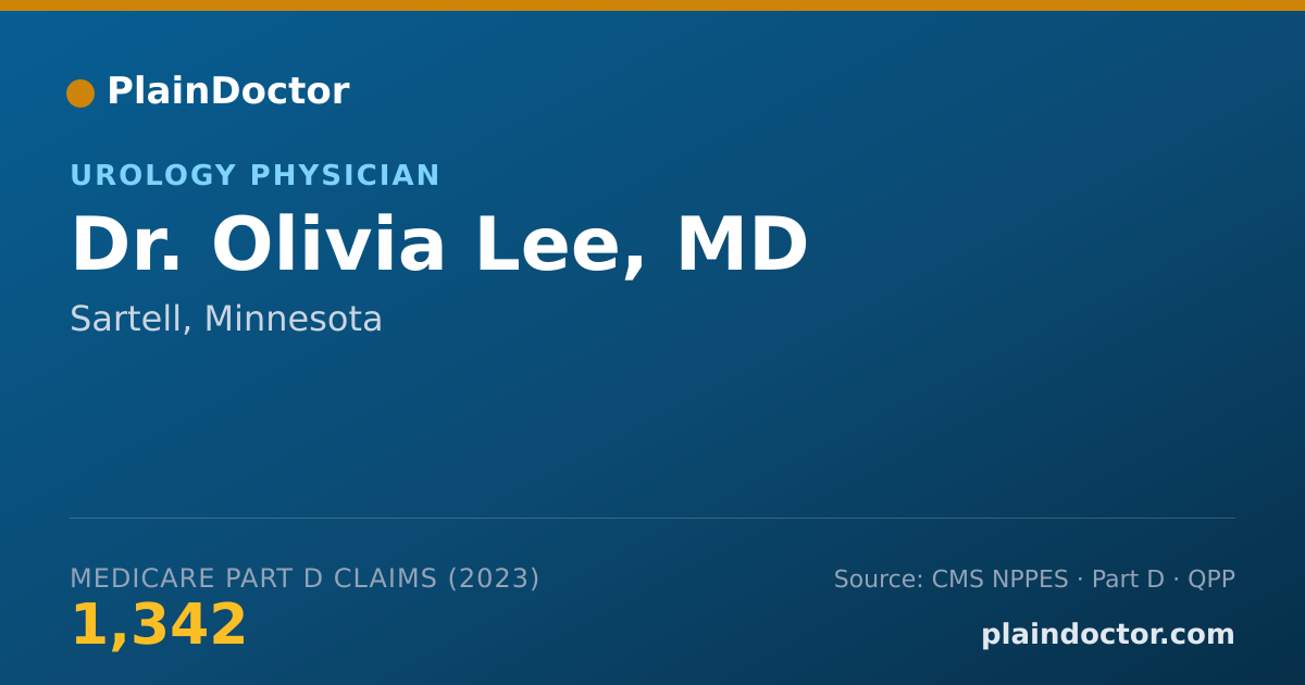 Shareable card for Olivia Lee, MD - Urology Physician, Sartell, MN