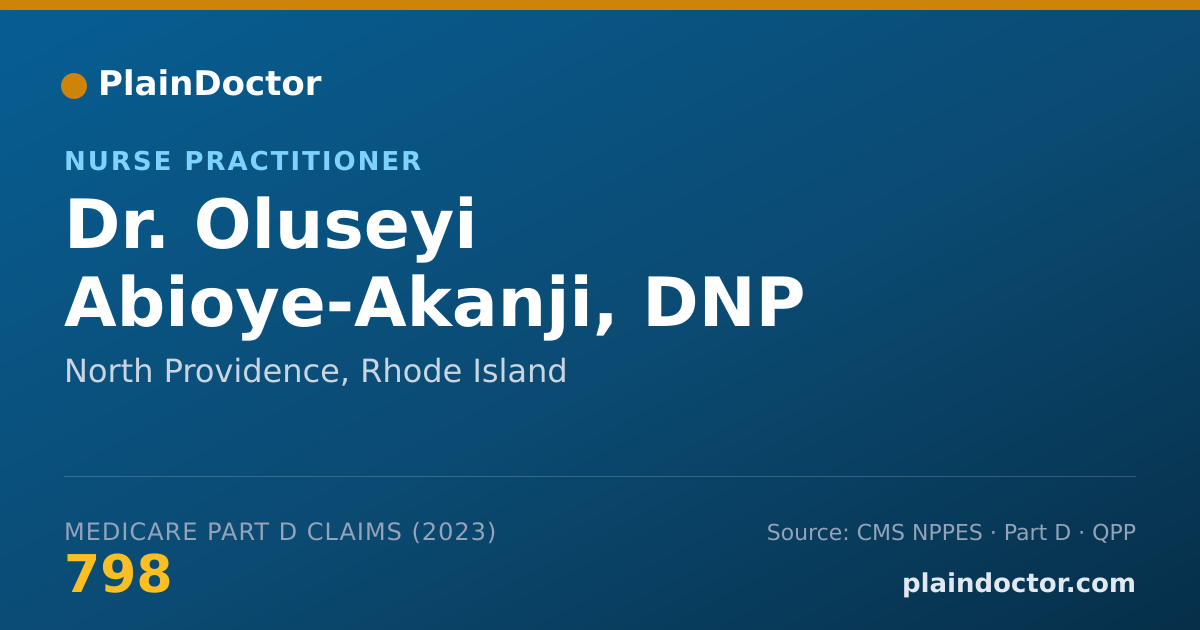 Shareable card for Oluseyi Abioye-Akanji, DNP - Nurse Practitioner, North Providence, RI