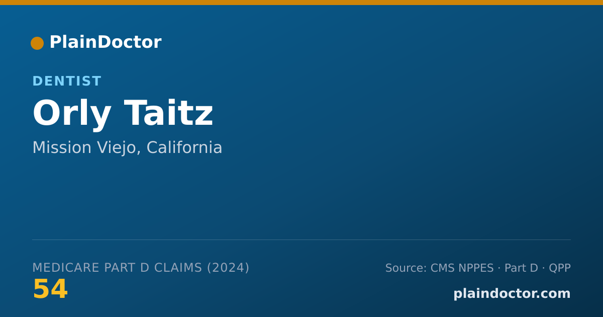 Shareable card for Orly Taitz - Dentist, Mission Viejo, CA