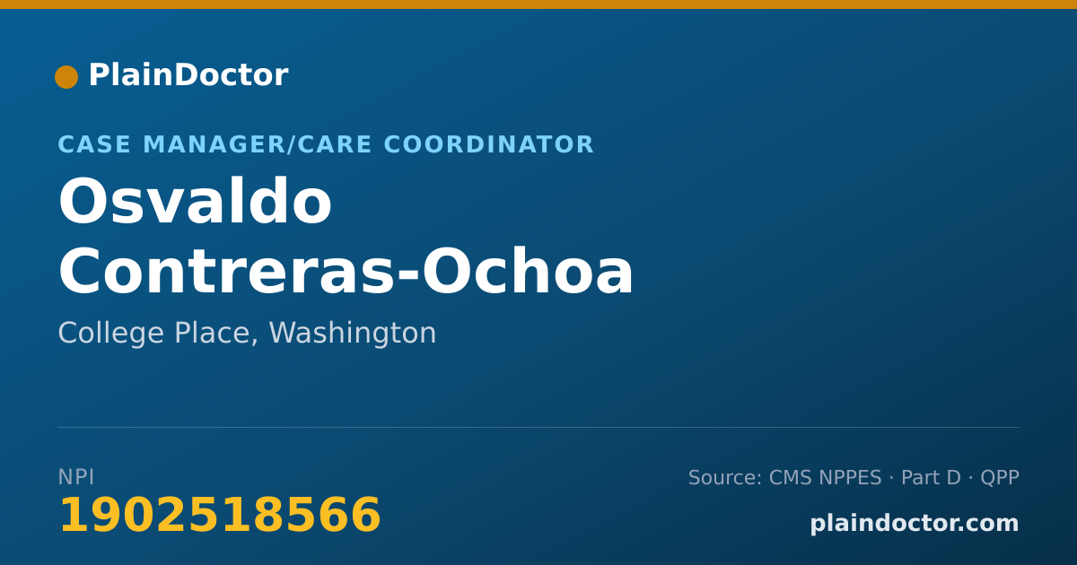 Shareable card for Osvaldo Contreras-Ochoa - Case Manager/Care Coordinator, College Place, WA