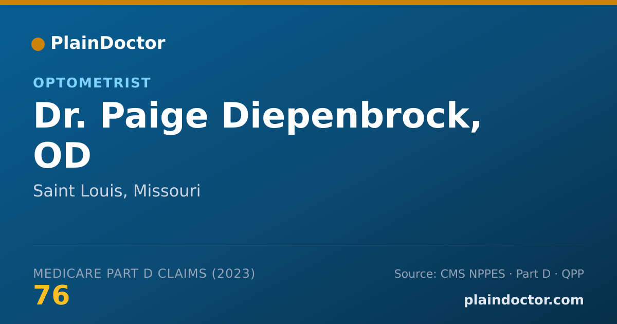 Shareable card for Paige Diepenbrock, OD - Optometrist, Saint Louis, MO