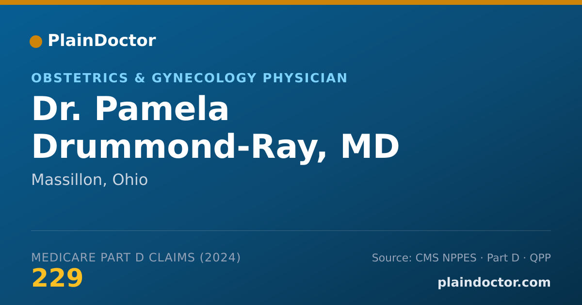 Shareable card for Pamela Drummond-Ray, MD - Obstetrics & Gynecology Physician, Massillon, OH