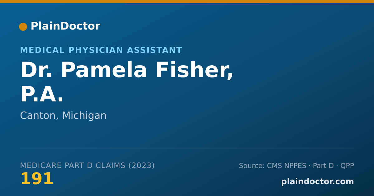 Shareable card for Pamela Fisher, P.A. - Medical Physician Assistant, Canton, MI
