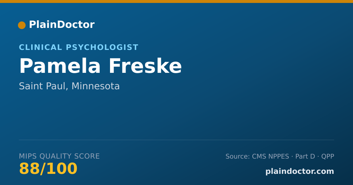 Shareable card for Pamela Freske - Clinical Psychologist, Saint Paul, MN