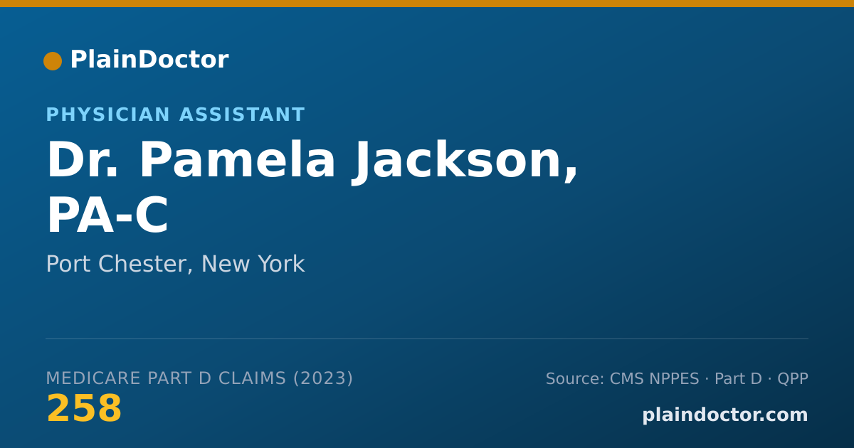 Shareable card for Pamela Jackson, PA-C - Physician Assistant, Port Chester, NY