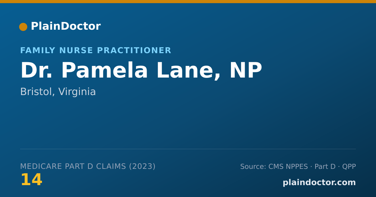 Shareable card for Pamela Lane, NP - Family Nurse Practitioner, Bristol, VA