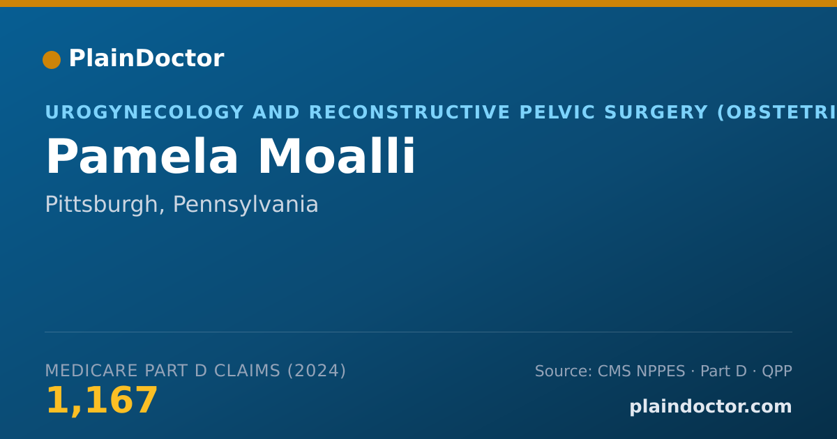 Shareable card for Pamela Moalli - Urogynecology and Reconstructive Pelvic Surgery (Obstetrics & Gynecology) Physician, Pittsburgh, PA