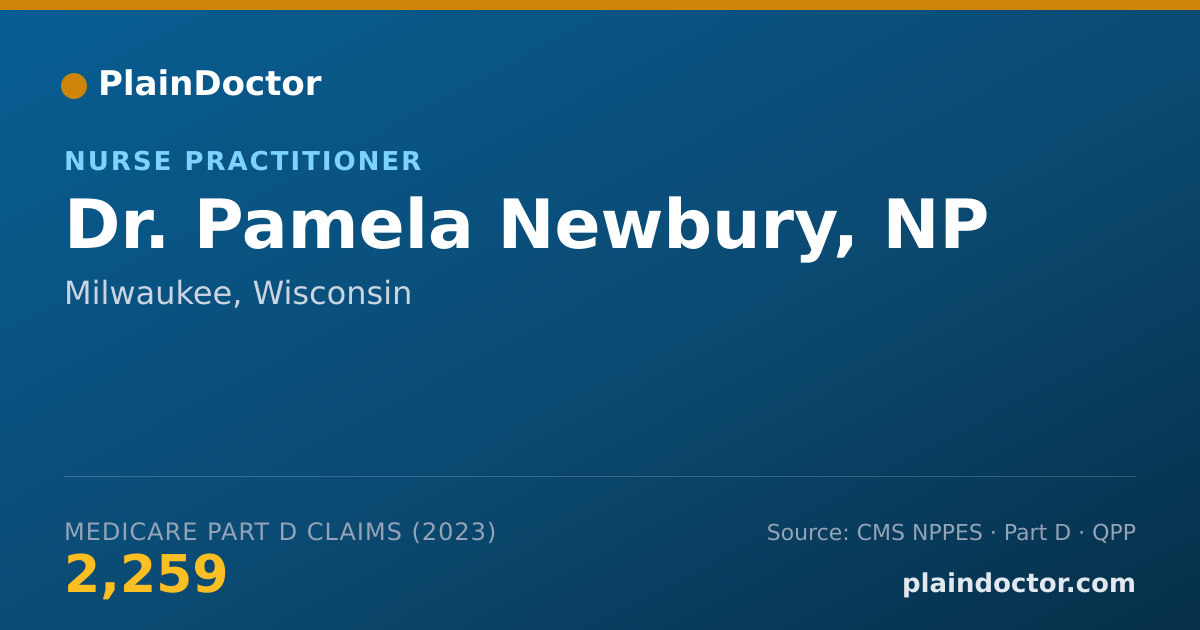 Shareable card for Pamela Newbury, NP - Nurse Practitioner, Milwaukee, WI
