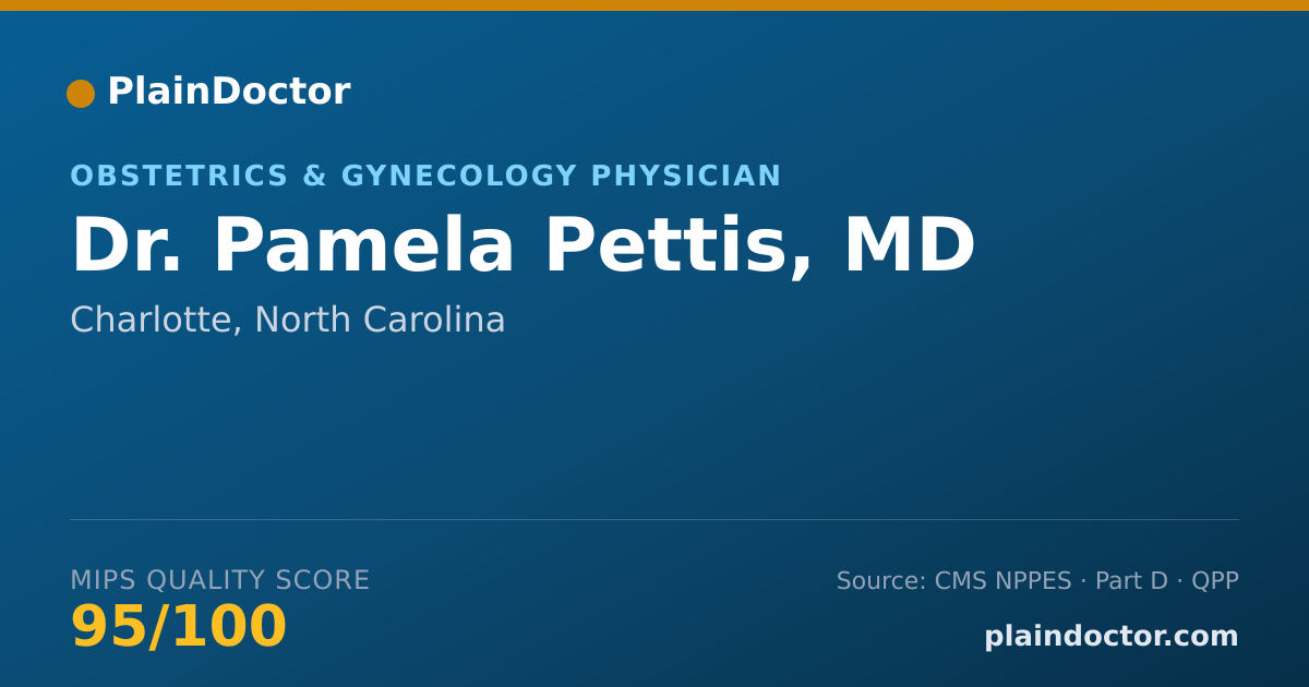 Shareable card for Pamela Pettis, MD - Obstetrics & Gynecology Physician, Charlotte, NC