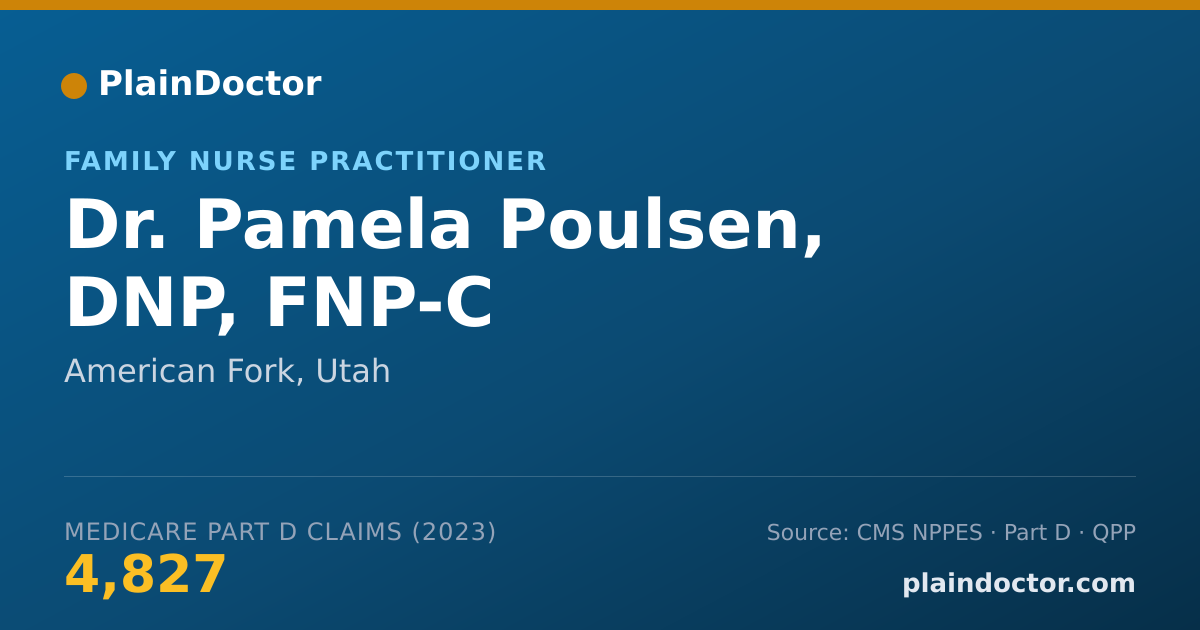 Shareable card for Pamela Poulsen, DNP, FNP-C - Family Nurse Practitioner, American Fork, UT