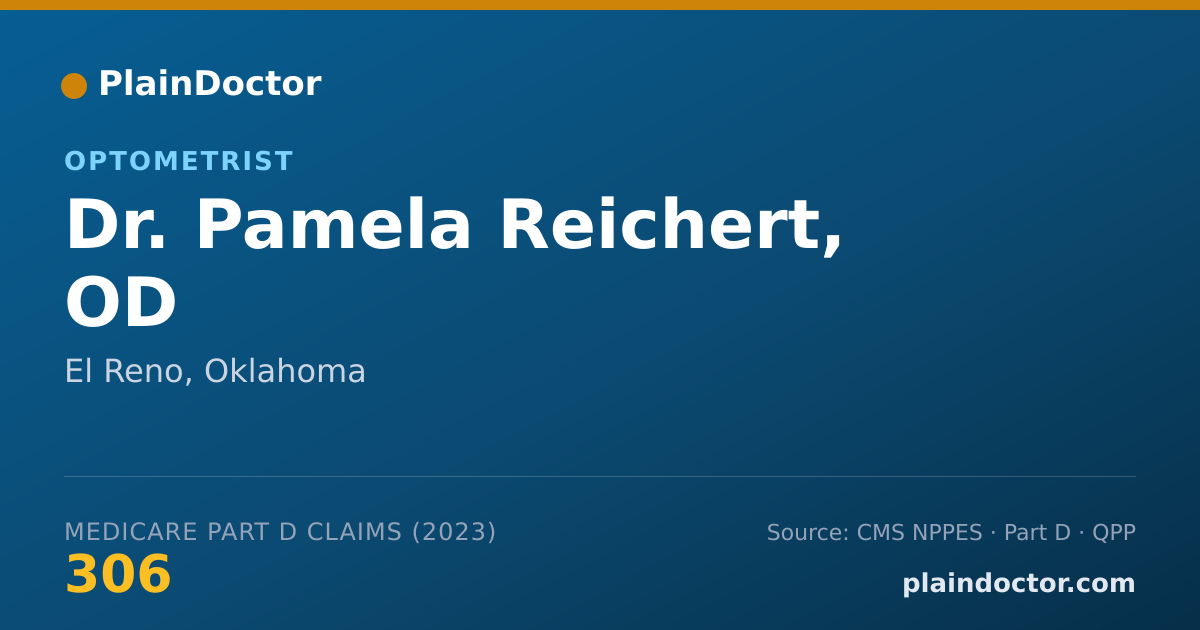 Shareable card for Pamela Reichert, OD - Optometrist, El Reno, OK