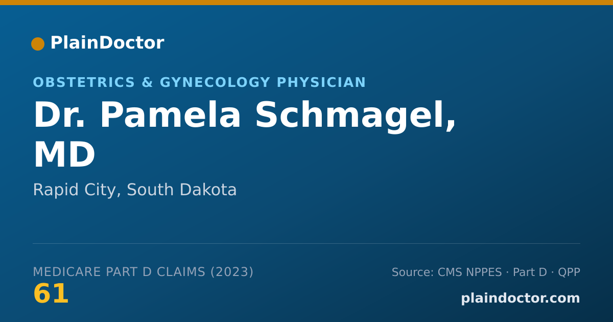 Shareable card for Pamela Schmagel, MD - Obstetrics & Gynecology Physician, Rapid City, SD