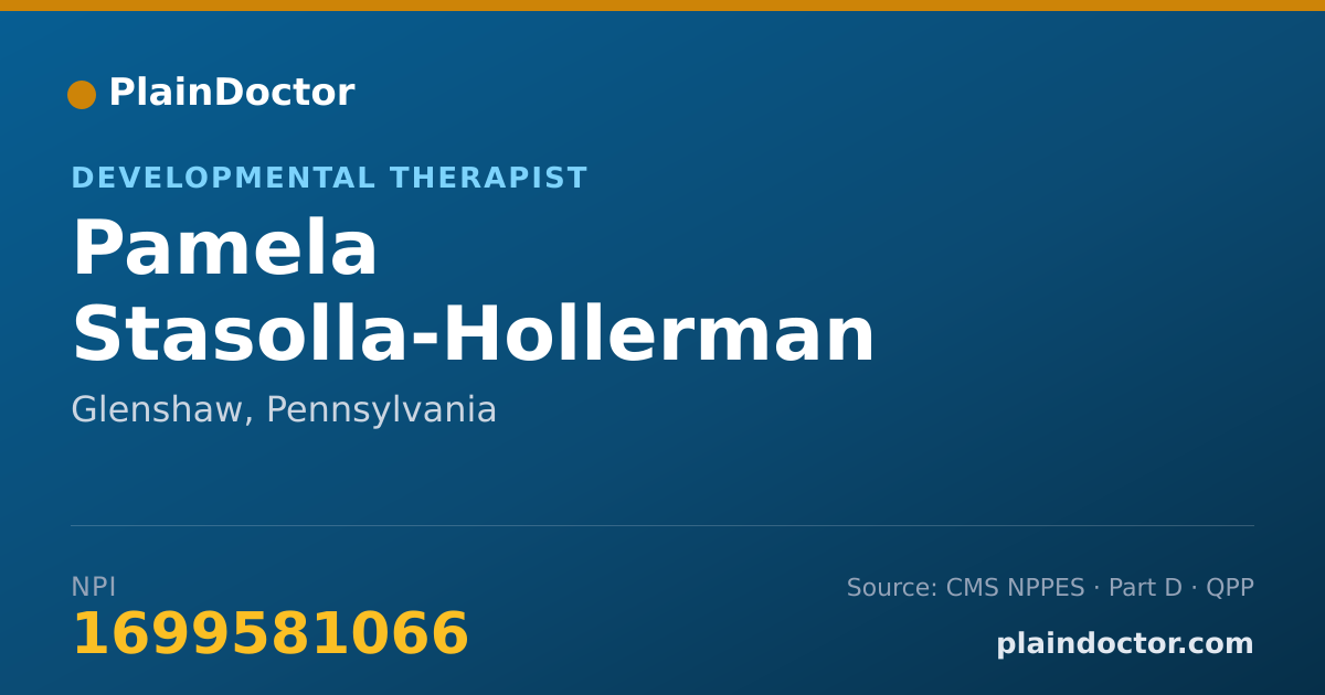 Shareable card for Pamela Stasolla-Hollerman - Developmental Therapist, Glenshaw, PA
