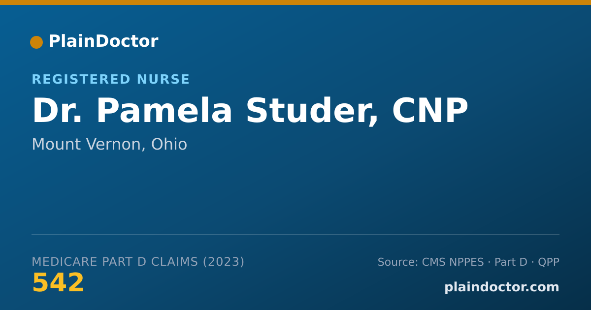Shareable card for Pamela Studer, CNP - Registered Nurse, Mount Vernon, OH