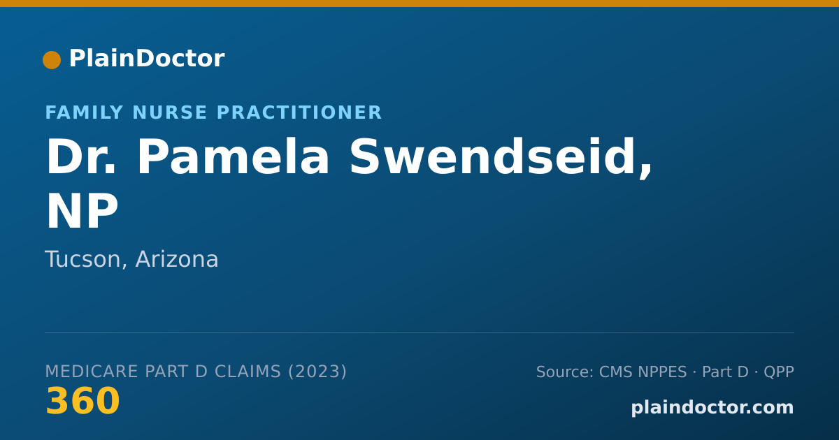 Shareable card for Pamela Swendseid, NP - Family Nurse Practitioner, Tucson, AZ
