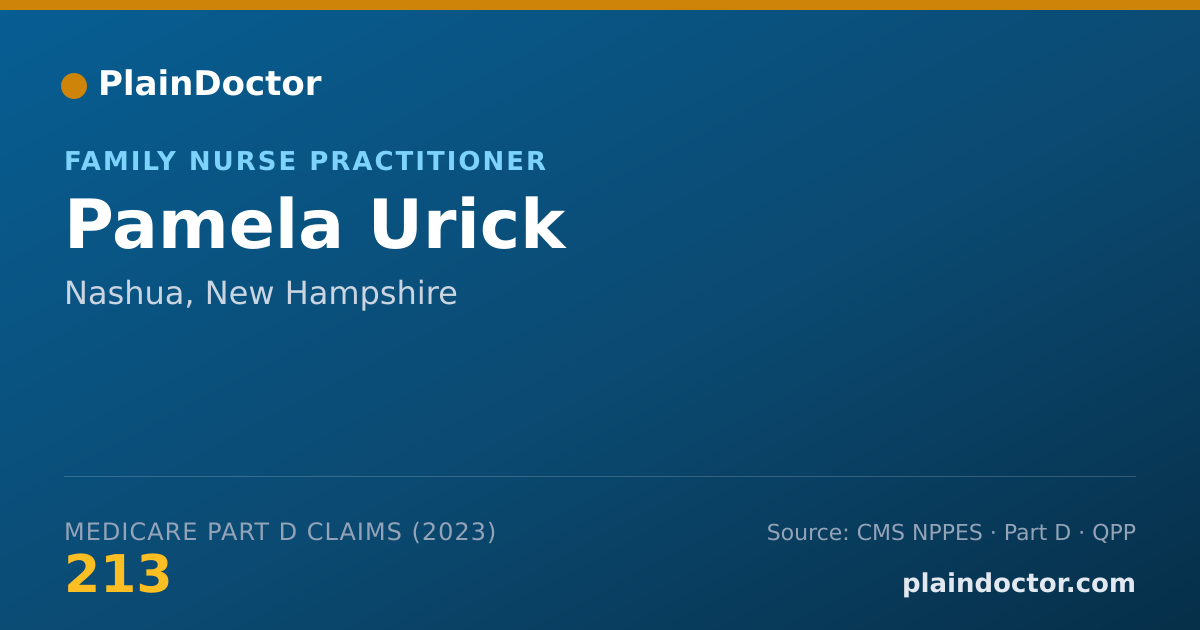 Shareable card for Pamela Urick - Family Nurse Practitioner, Nashua, NH