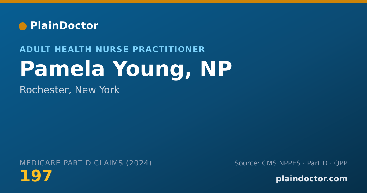 Shareable card for Pamela Young, NP - Adult Health Nurse Practitioner, Rochester, NY