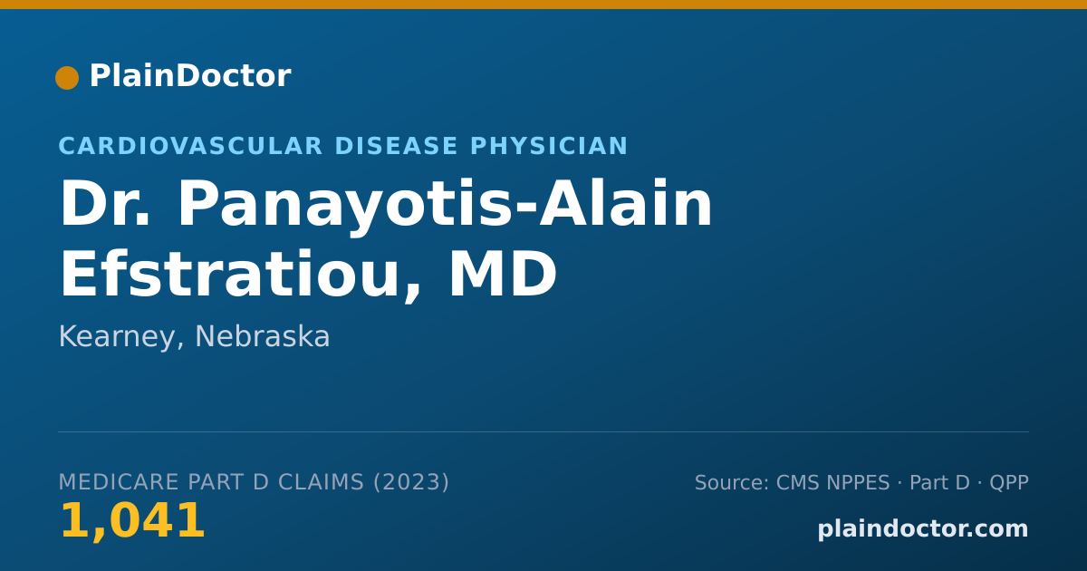 Shareable card for Panayotis-Alain Efstratiou, MD - Cardiovascular Disease Physician, Kearney, NE