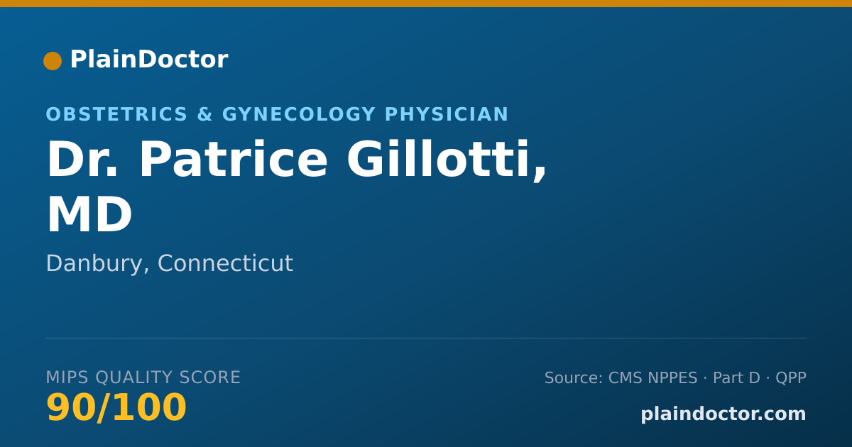 Shareable card for Patrice Gillotti, MD - Obstetrics & Gynecology Physician, Danbury, CT