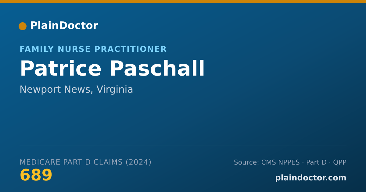 Shareable card for Patrice Paschall - Family Nurse Practitioner, Newport News, VA