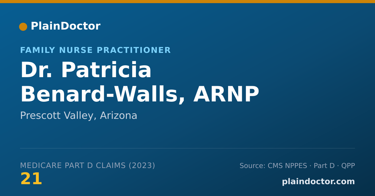 Shareable card for Patricia Benard-Walls, ARNP - Family Nurse Practitioner, Prescott Valley, AZ