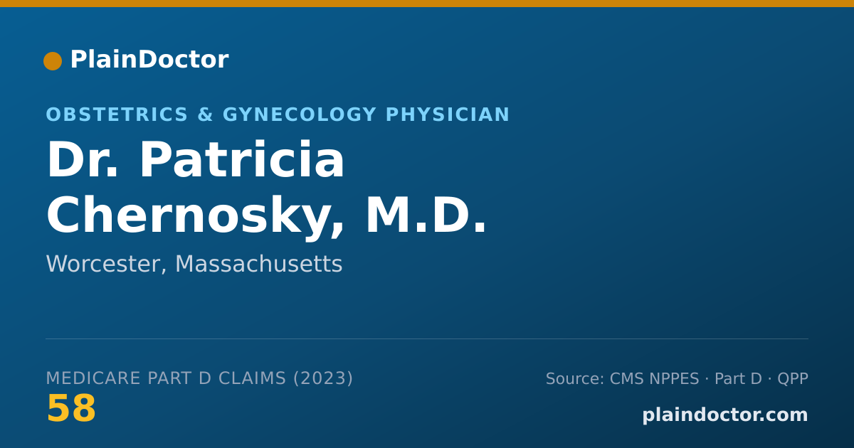 Shareable card for Patricia Chernosky, M.D. - Obstetrics & Gynecology Physician, Worcester, MA
