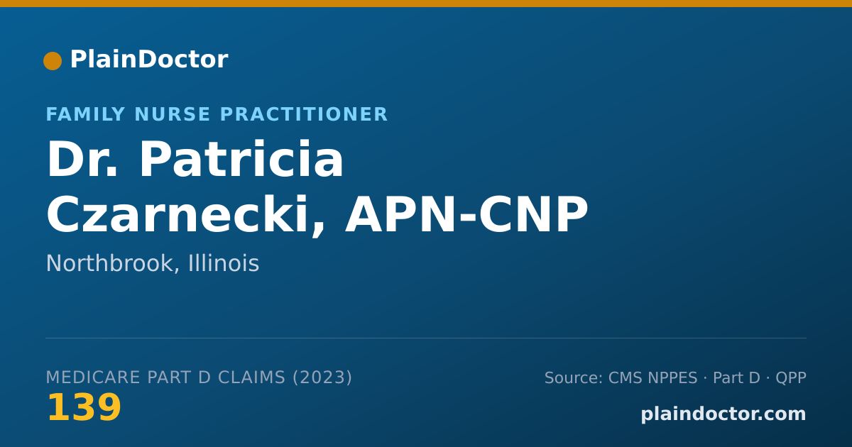 Shareable card for Patricia Czarnecki, APN-CNP - Family Nurse Practitioner, Northbrook, IL