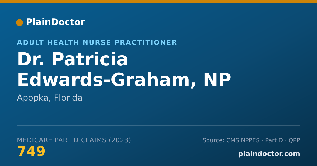 Shareable card for Patricia Edwards-Graham, NP - Adult Health Nurse Practitioner, Apopka, FL