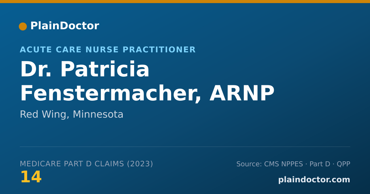 Shareable card for Patricia Fenstermacher, ARNP - Acute Care Nurse Practitioner, Red Wing, MN