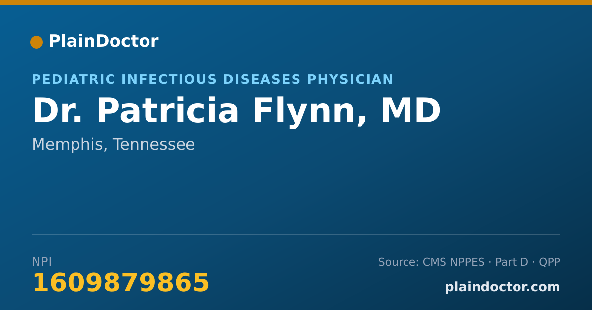 Shareable card for Patricia Flynn, MD - Pediatric Infectious Diseases Physician, Memphis, TN
