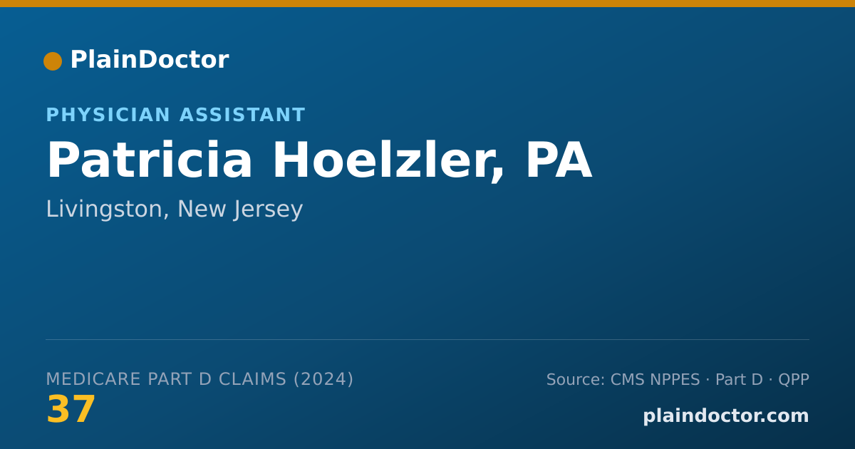 Shareable card for Patricia Hoelzler, PA - Physician Assistant, Livingston, NJ