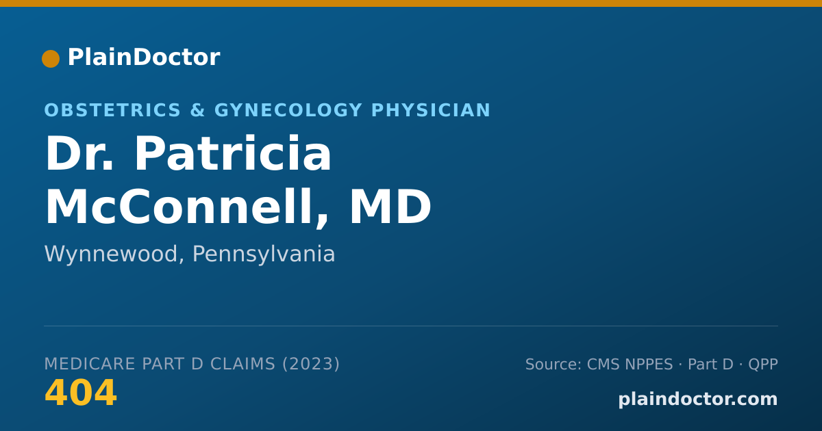 Shareable card for Patricia McConnell, MD - Obstetrics & Gynecology Physician, Wynnewood, PA