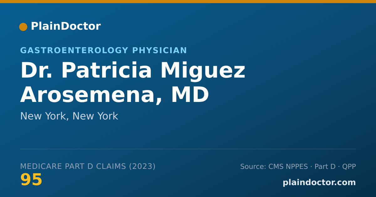 Shareable card for Patricia Miguez Arosemena, MD - Gastroenterology Physician, New York, NY