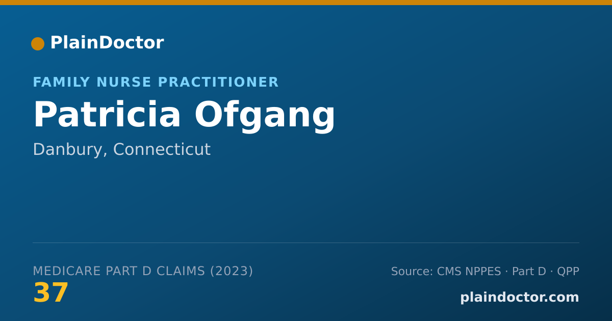 Shareable card for Patricia Ofgang - Family Nurse Practitioner, Danbury, CT