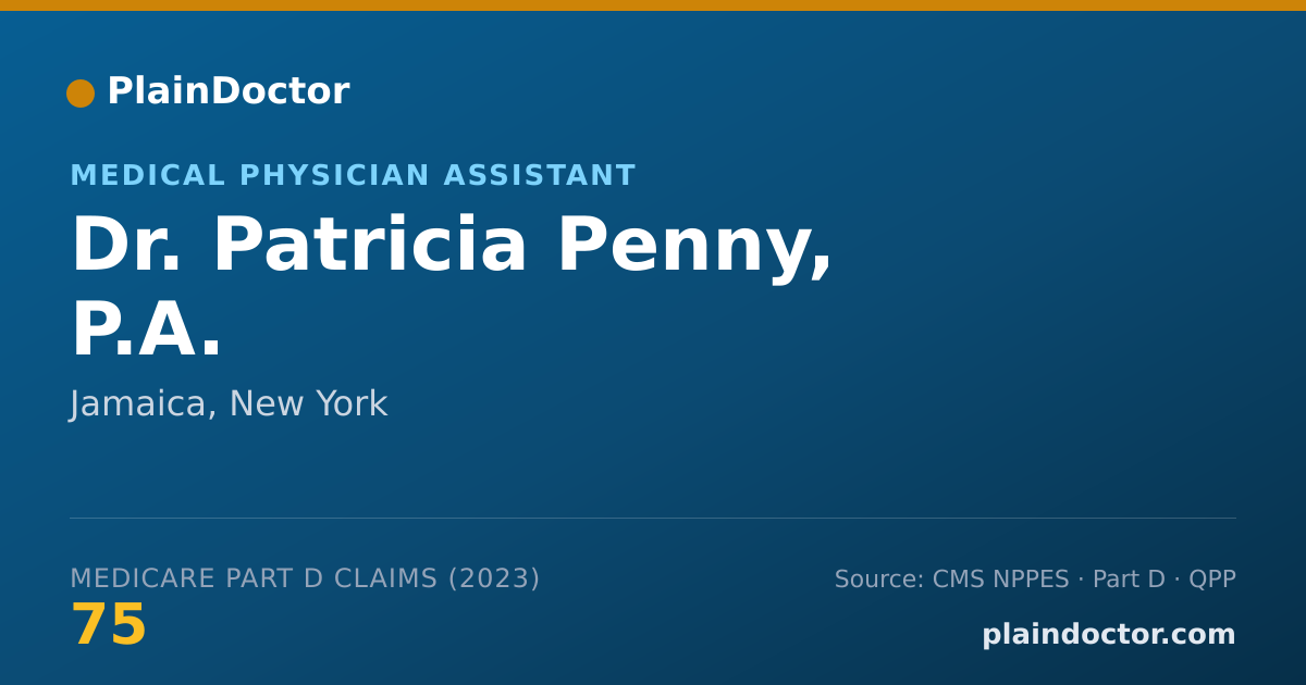 Shareable card for Patricia Penny, P.A. - Medical Physician Assistant, Jamaica, NY