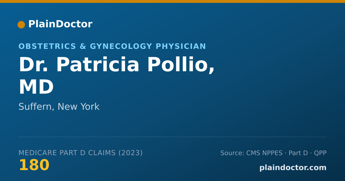 Shareable card for Patricia Pollio, MD - Obstetrics & Gynecology Physician, Suffern, NY