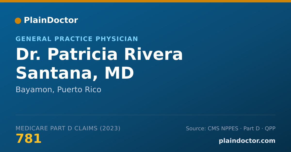 Shareable card for Patricia Rivera Santana, MD - General Practice Physician, Bayamon, PR