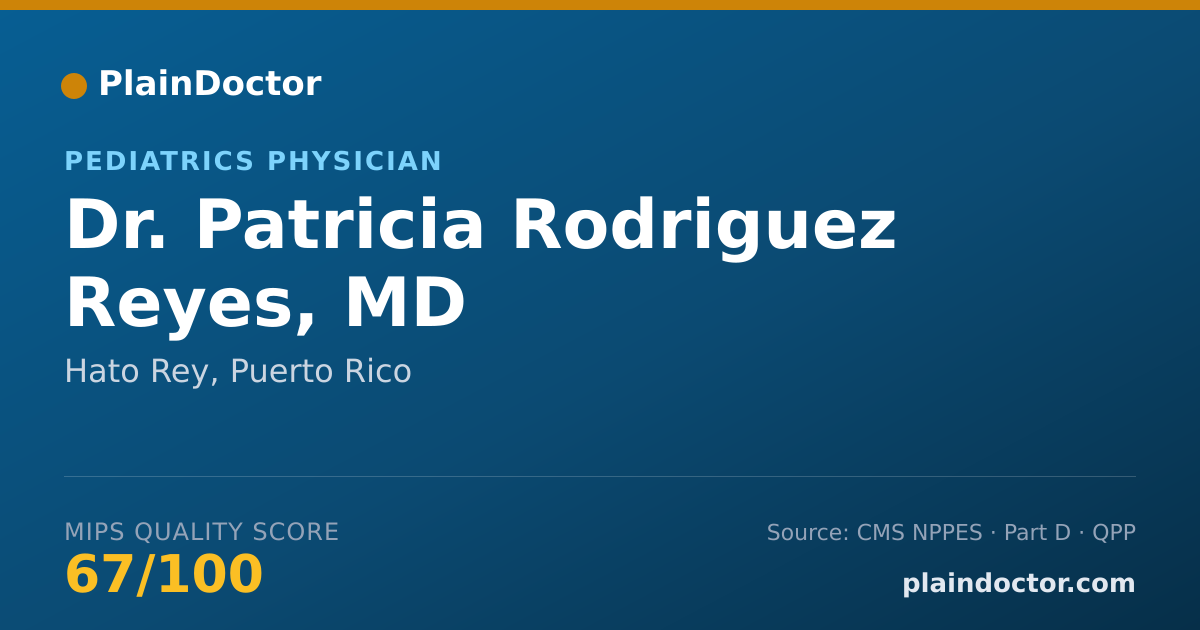 Shareable card for Patricia Rodriguez Reyes, MD - Pediatrics Physician, Hato Rey, PR