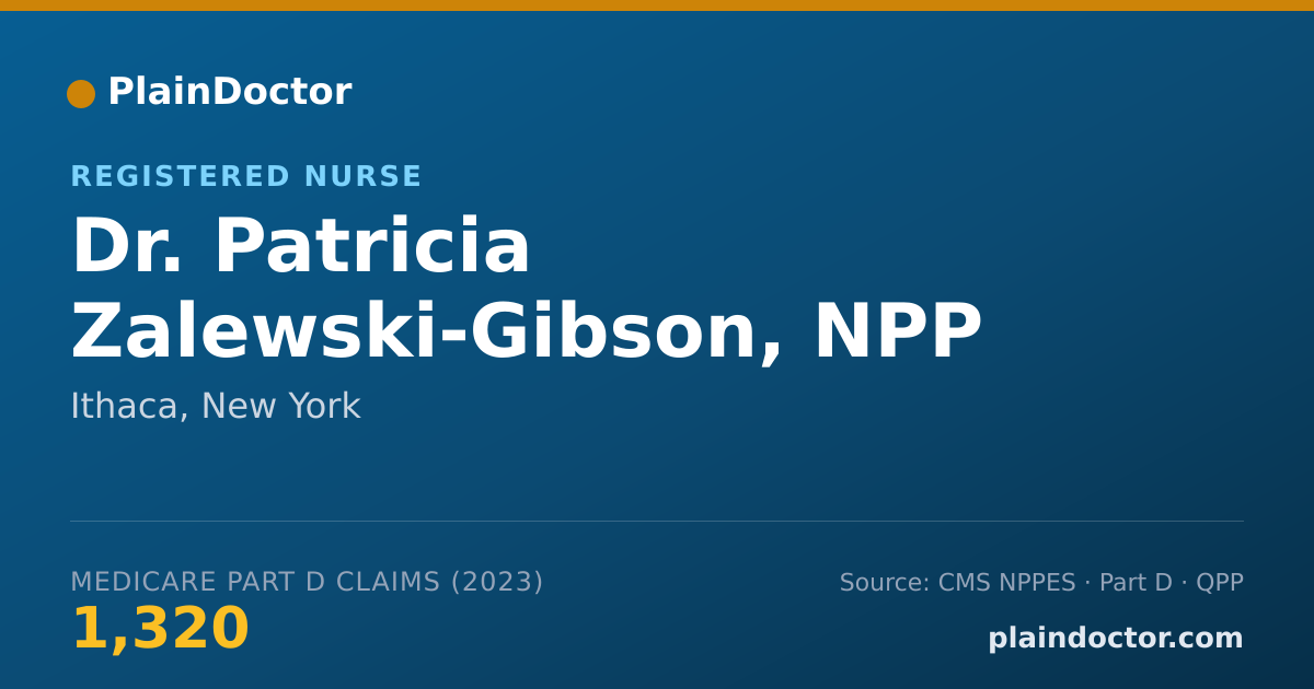 Shareable card for Patricia Zalewski-Gibson, NPP - Registered Nurse, Ithaca, NY