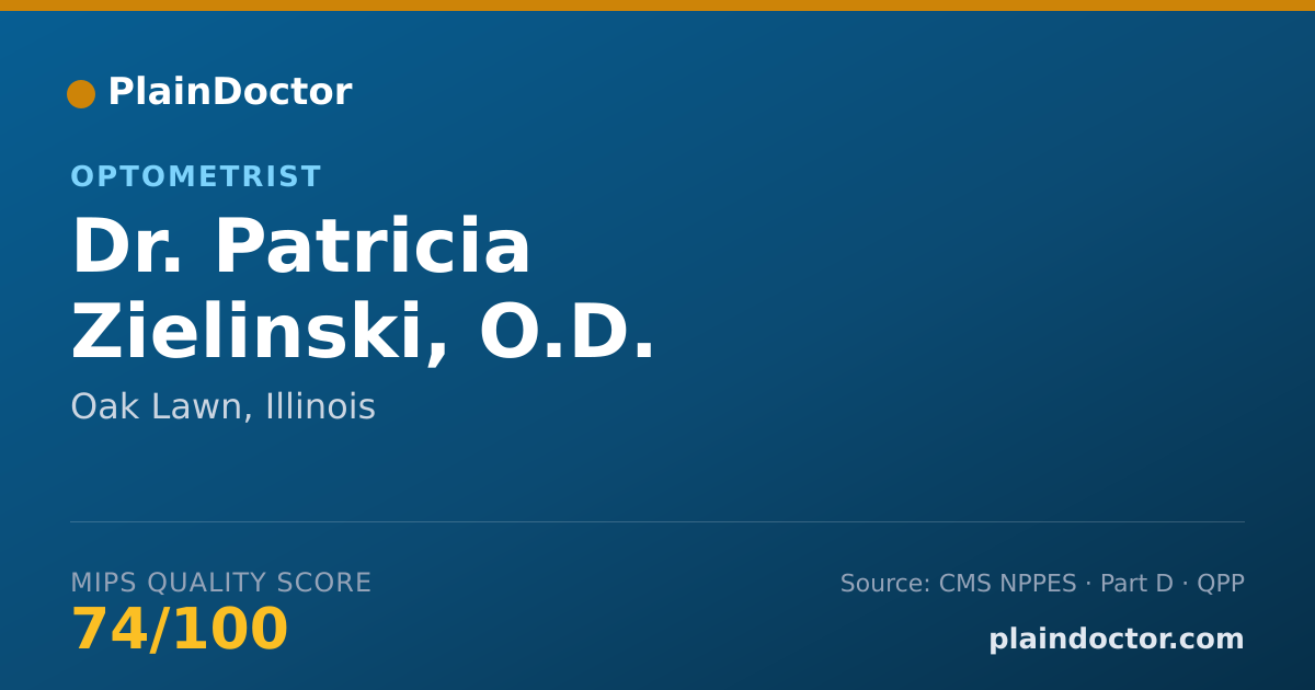 Shareable card for Patricia Zielinski, O.D. - Optometrist, Oak Lawn, IL