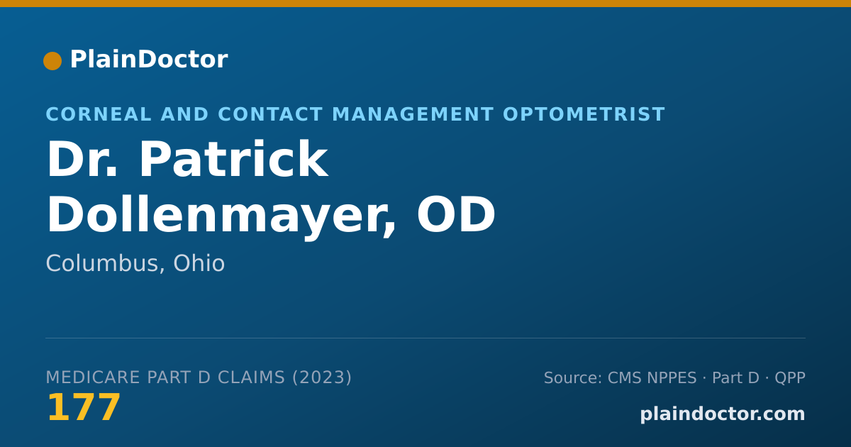Shareable card for Patrick Dollenmayer, OD - Corneal and Contact Management Optometrist, Columbus, OH