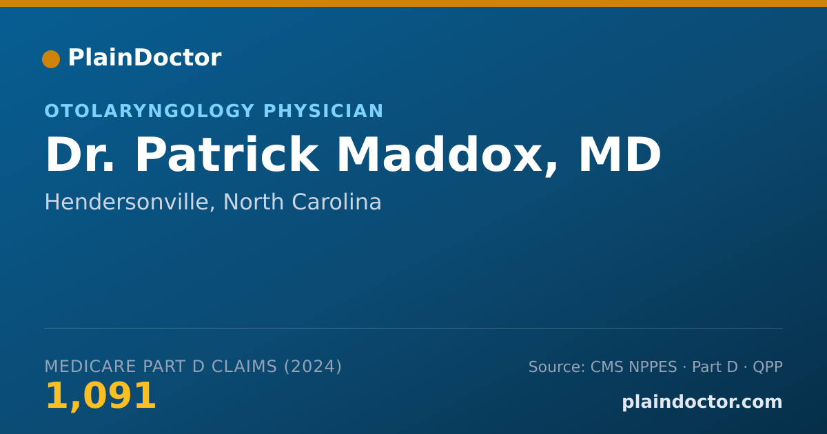 Shareable card for Patrick Maddox, MD - Surgery Physician, Hendersonville, NC