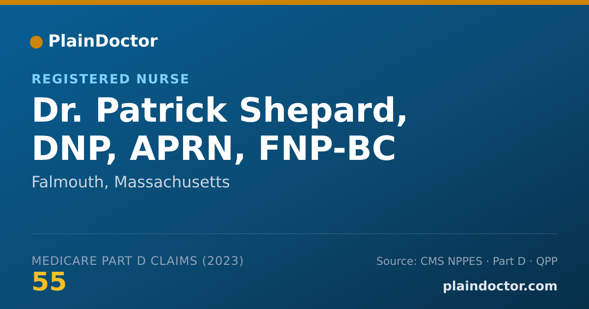 Shareable card for Patrick Shepard, DNP, APRN, FNP-BC - Registered Nurse, Falmouth, MA