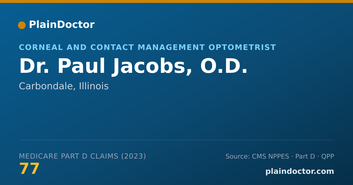 Shareable card for Paul Jacobs, O.D. - Corneal and Contact Management Optometrist, Carbondale, IL