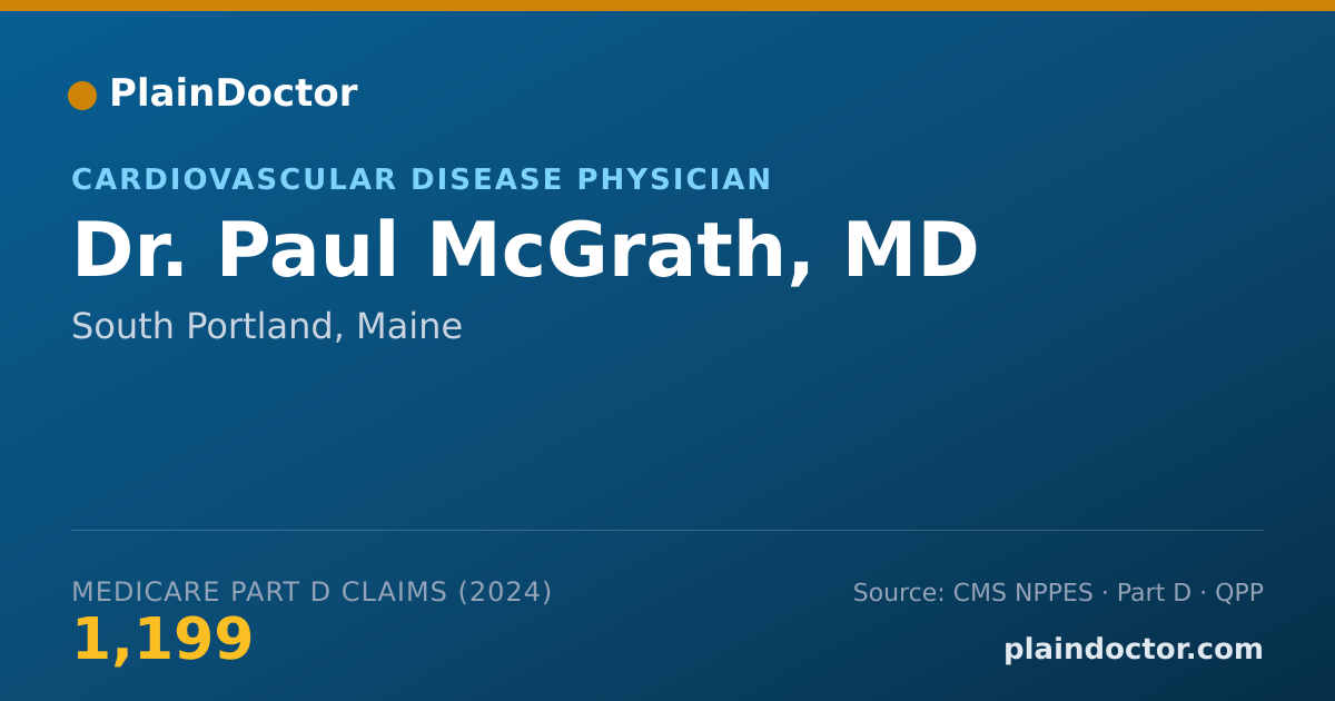 Shareable card for Paul McGrath, MD - Cardiovascular Disease Physician, South Portland, ME