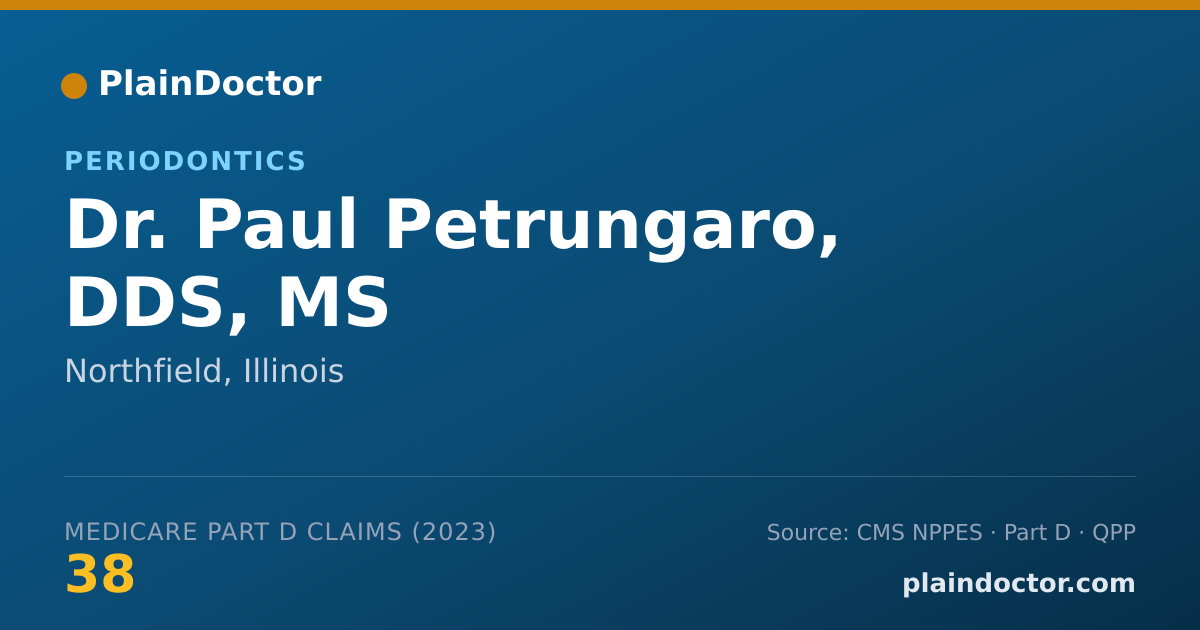 Shareable card for Paul Petrungaro, DDS, MS - Periodontics, Northfield, IL