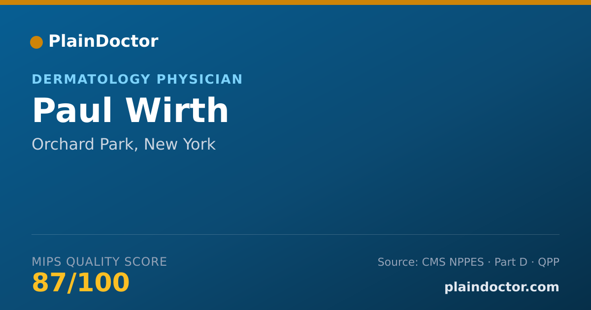 Shareable card for Paul Wirth - MOHS-Micrographic Surgery Physician, Orchard Park, NY