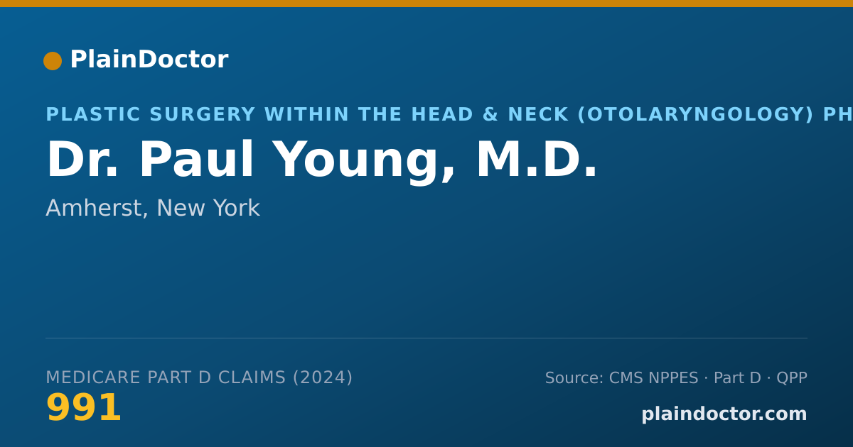 Shareable card for Paul Young, M.D. - Plastic Surgery within the Head & Neck (Otolaryngology) Physician, Amherst, NY