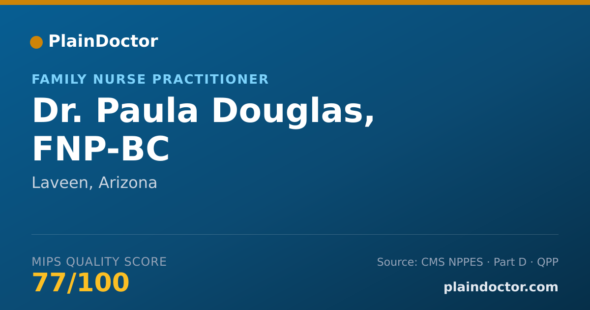 Shareable card for Paula Douglas, FNP-BC - Family Nurse Practitioner, Laveen, AZ