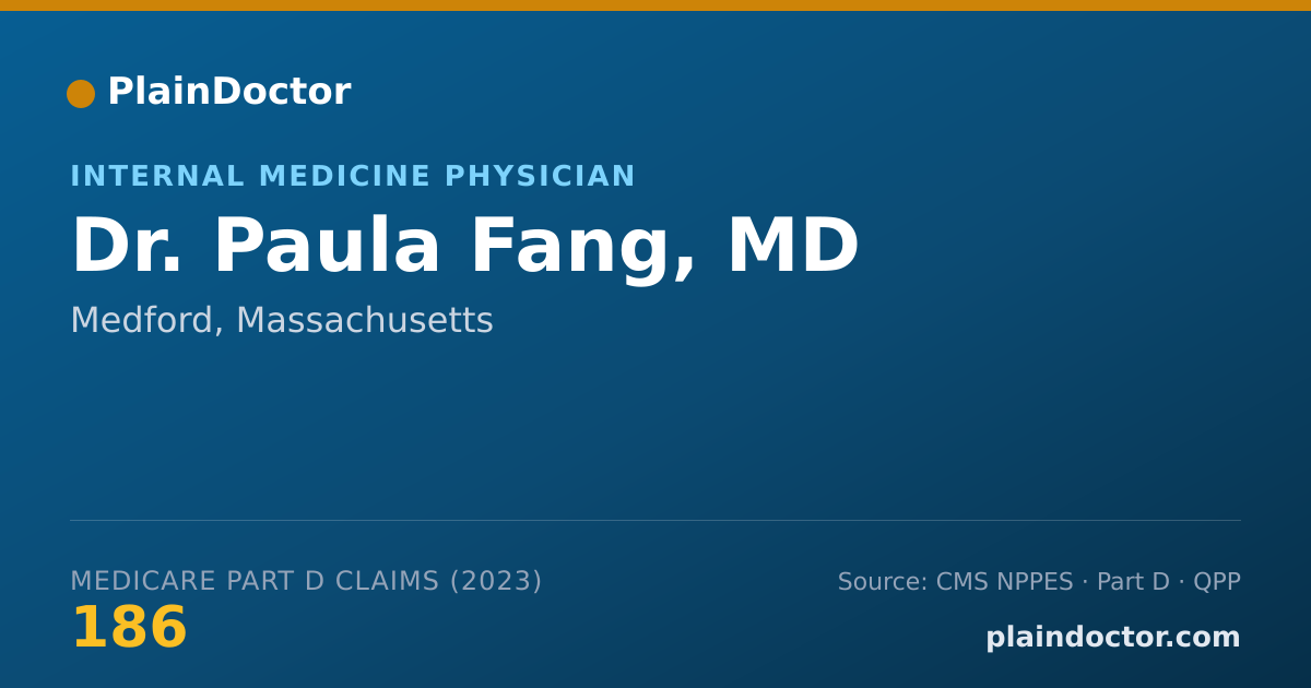 Shareable card for Paula Fang, MD - Internal Medicine Physician, Medford, MA